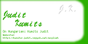 judit kumits business card